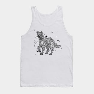 Geometric space wolf Tank Top